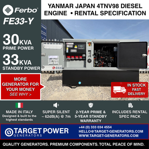 Kva yanmar diesel generator - 33,